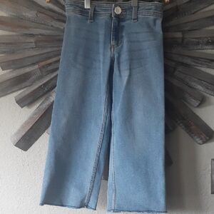 Classic Blue Girls Capri Flair Jeans